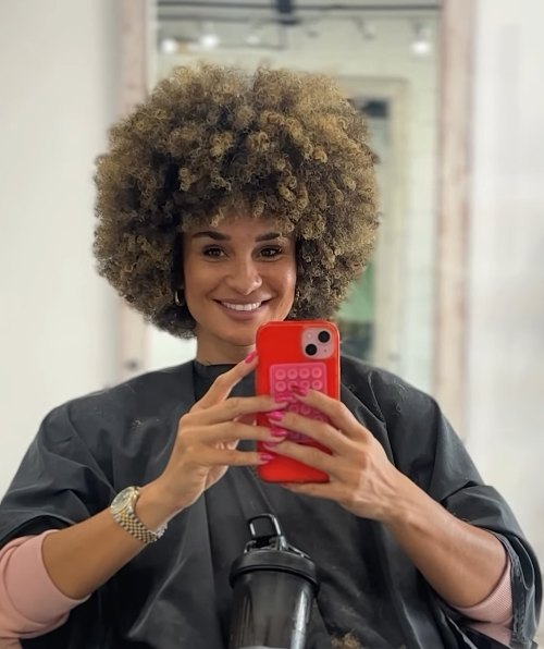 Curly cut and shape at HALO Hair Studio