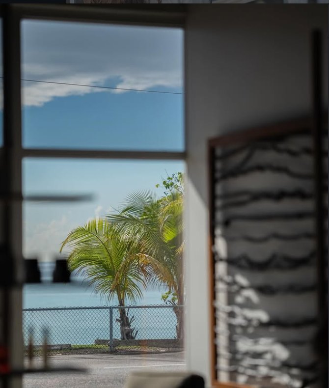 The view of George Town Harbour from inside HALO
